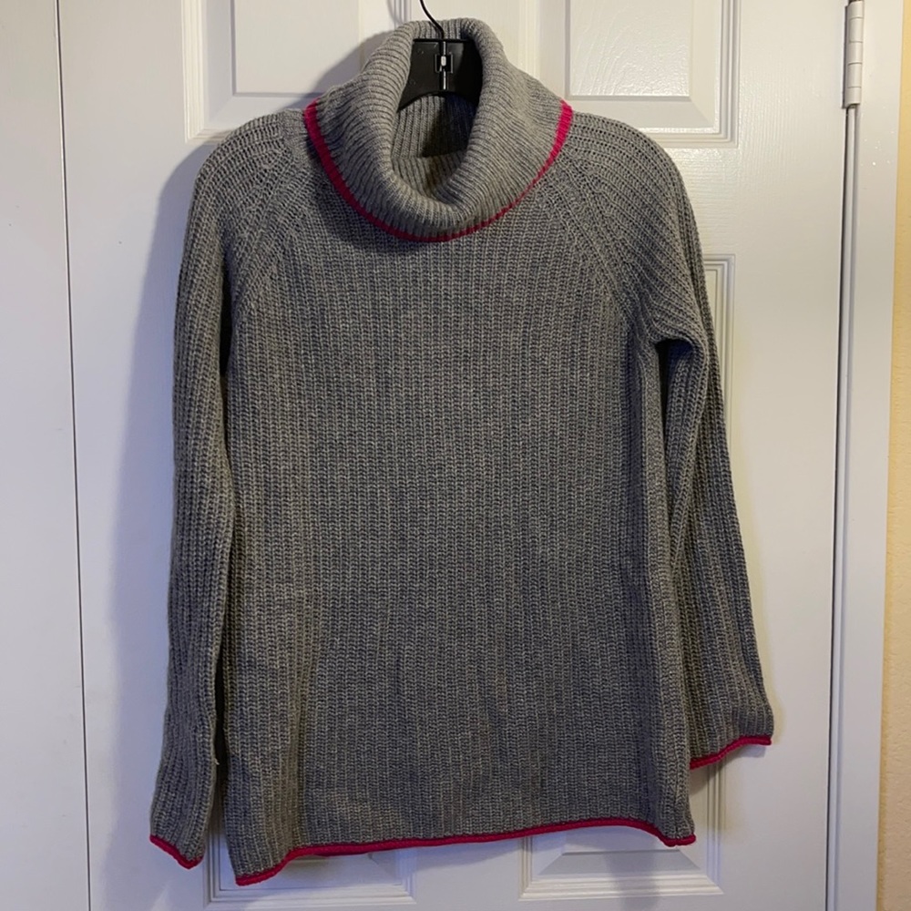 Soft cowl neck tunic sweater